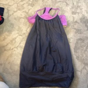 Lululemon workout top grey and purple